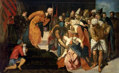 Esther vor Ahasverus, 1548